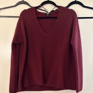 Knit Burgundy Sweater